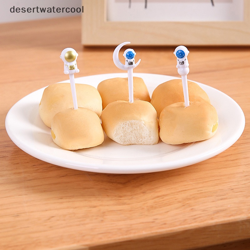 Deid 8Pcs Mini Anak Hewan Makanan Buah Picks Garpu Kotak Makan Aksesori Dekorasi Alat Martijn