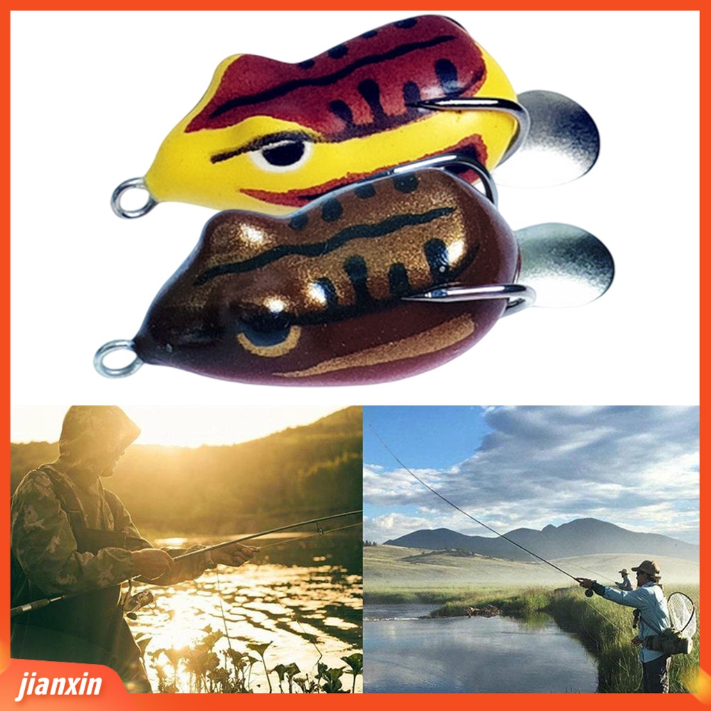 (In Stock) 3.5cm /6g Umpan Ikan Umpan Penembus Kuat Fishing Tackle Tajam Mini Thunder Katak Kait Ganda Ikan Lembut Umpan Buatan Untuk Pecinta Memancing