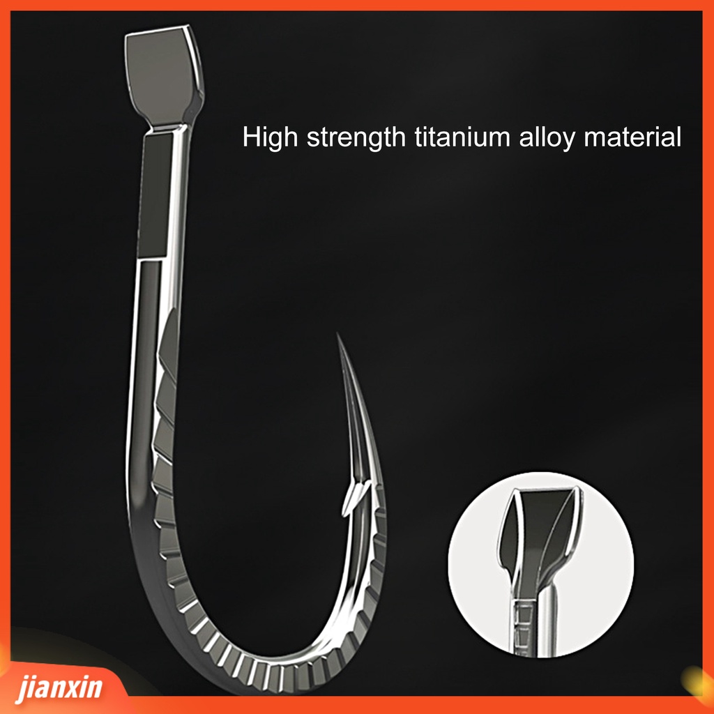 (In Stock) 30Pcs/Set 1-15 Kait Memancing Tajam Tahan Karat Anti-Korosi Titanium Alloy Heavy Duty Barbed Carp Fishing Fishhooks Angling Supplies