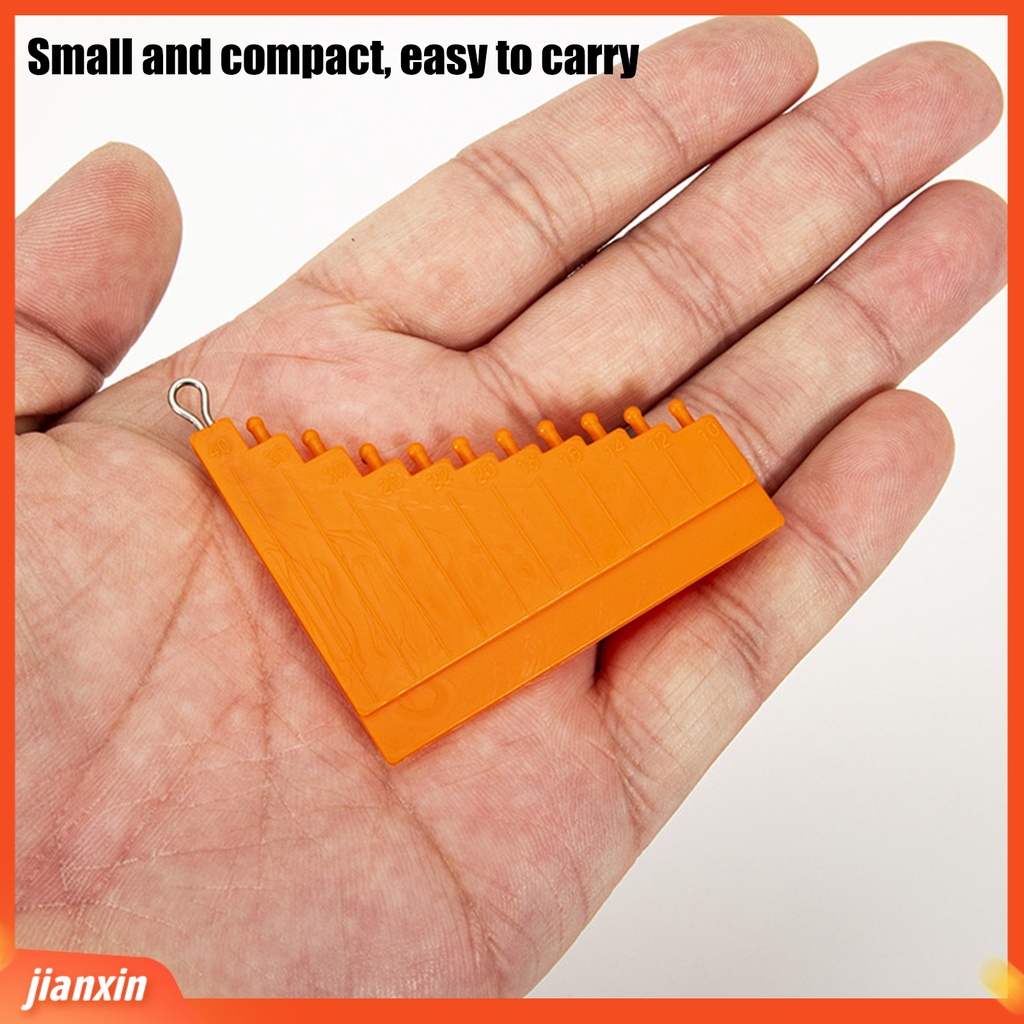 (In Stock) Alat Pengukur Rambut Portable Kekerasan Tinggi Tahan Aus Fishing Tackle Fishing Knotting Tool Untuk Outdoor