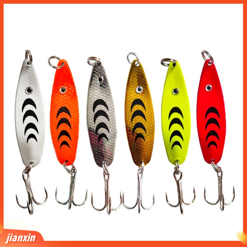 (In Stock) 6.5g /5cm Logam Umpan Pancing Bentuk S Bercahaya Treble Hook Payet Lure Angling Peralatan