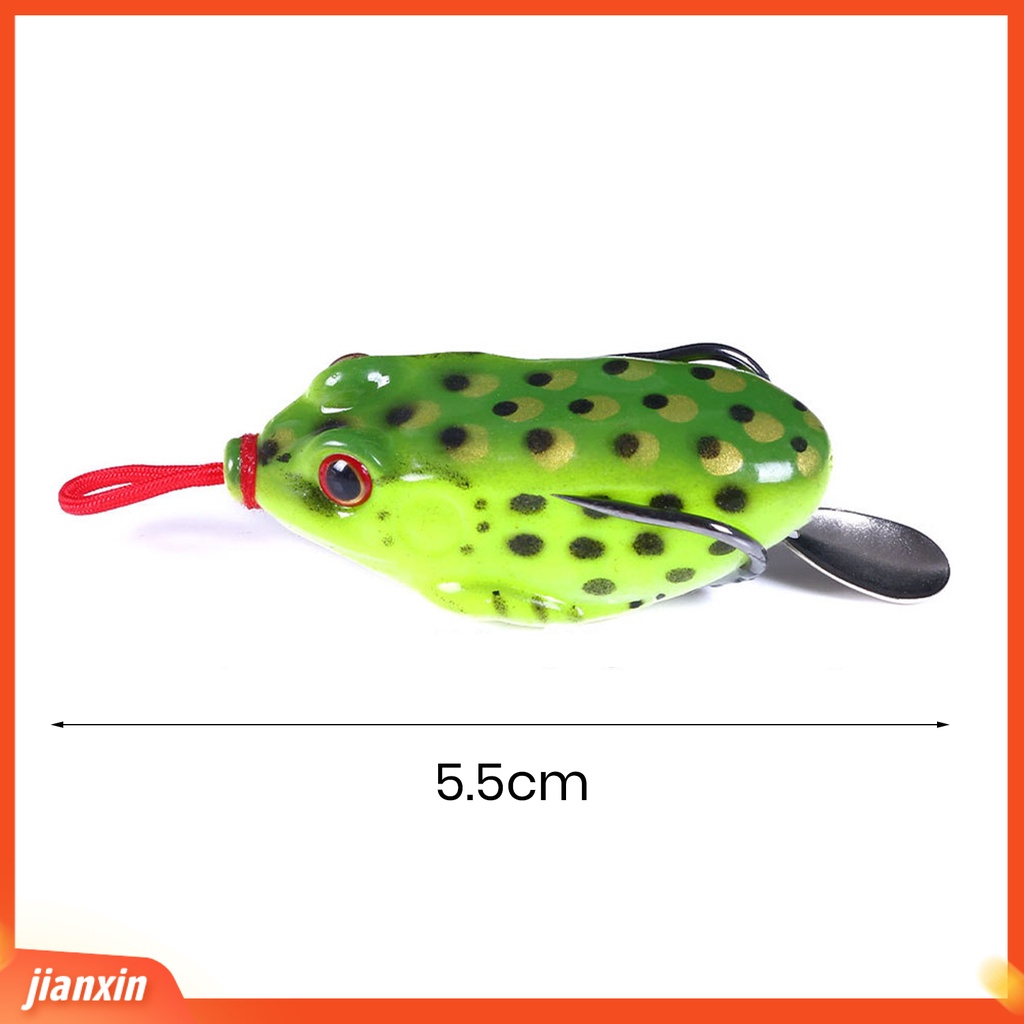 (In Stock) 5.5cm /13g Katak Bionic Umpan Simulasi 3D Mata Tajam Kait Universal Memancing Karet Lembut Laut Memancing Umpan Dengan Jig Sendok Memancing Tackle