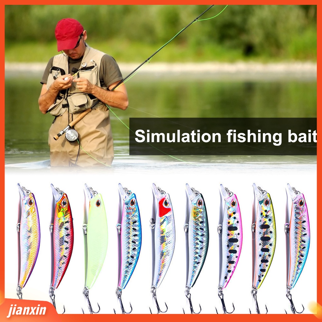 (In Stock) 6.8cm 6.5g Umpan Mensimulasikan Menarik 9warna Cor Tenggelam Mino Umpan Pancing Palsu Dengan Kotak Tackle Untuk Bass Pike