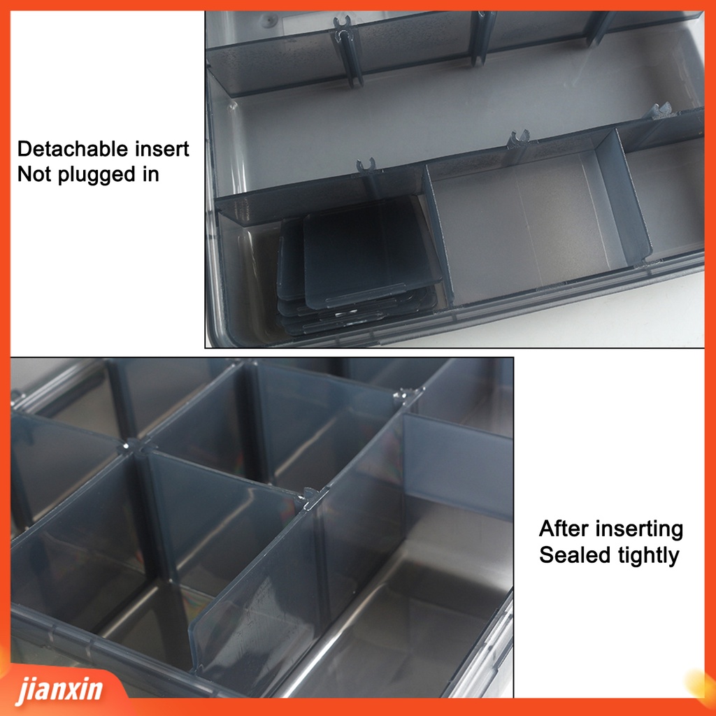 (In Stock) Kotak Umpan Lepas 4kunci Gesper Wadah Penyimpanan Umpan Portabel Pancing Tahan Air Bahan Plastik Untuk Outdoor