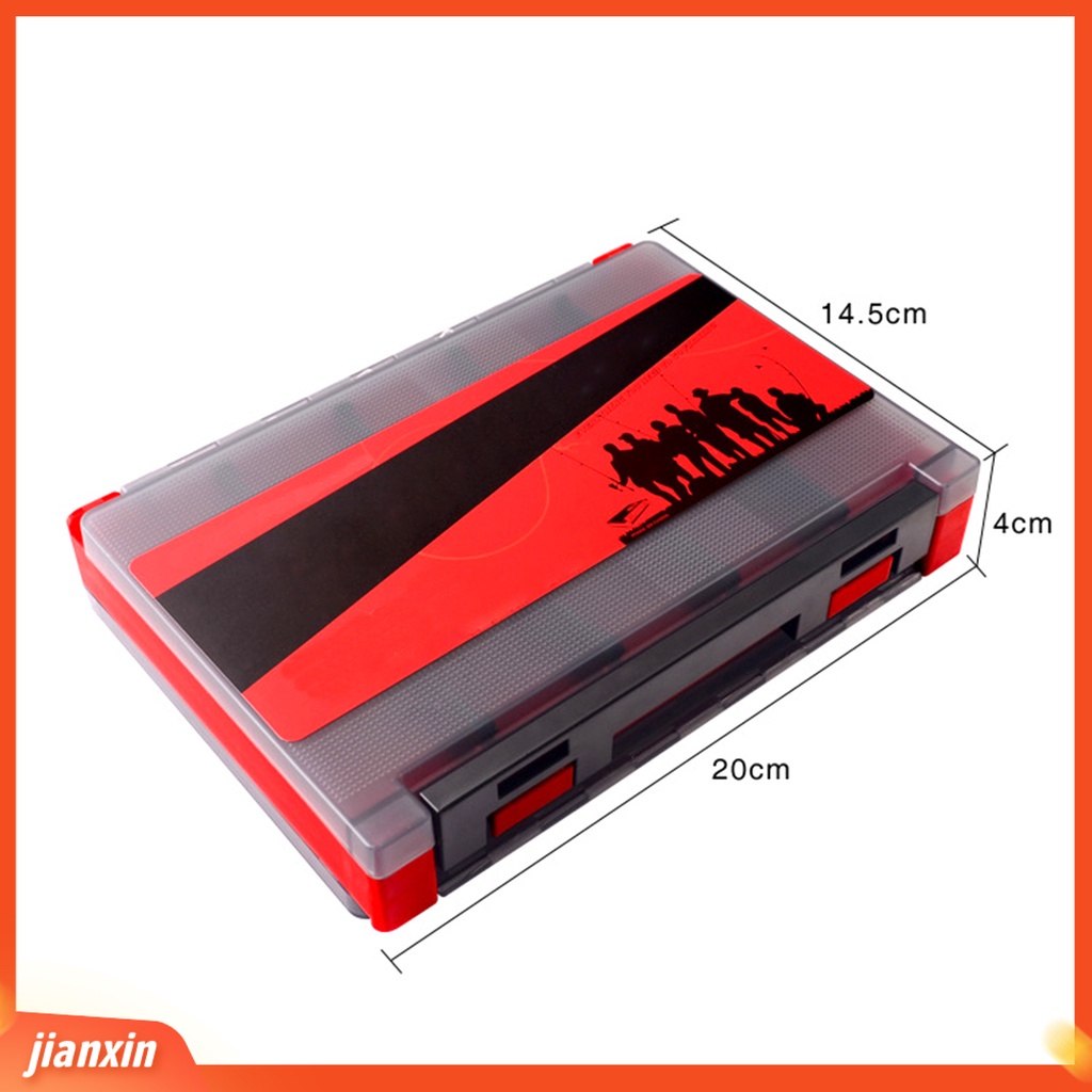 (In Stock) Kotak Umpan Dua Sisi Multifungsi Aneka Warna Memancing Tahan Air Kotak Kait Umpan Multifungsi Untuk Outdoor