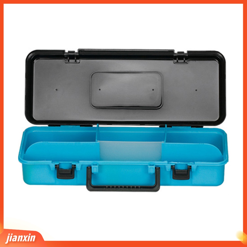 (In Stock) Fish Lure Organizer Kapasitas Besar 4grid PP Detachable Fishing Tackle Box Dengan Pegangan Untuk Memancing