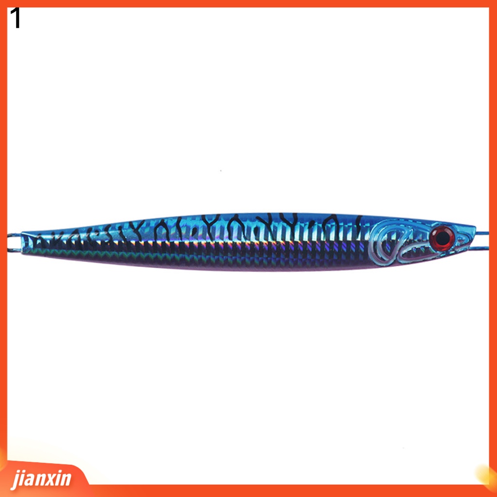 (In Stock) 180g 175mm 3D Mata Ikan Plat Besi Umpan Pancing Tenggelam Lure Pensil Untuk Penggemar Memancing