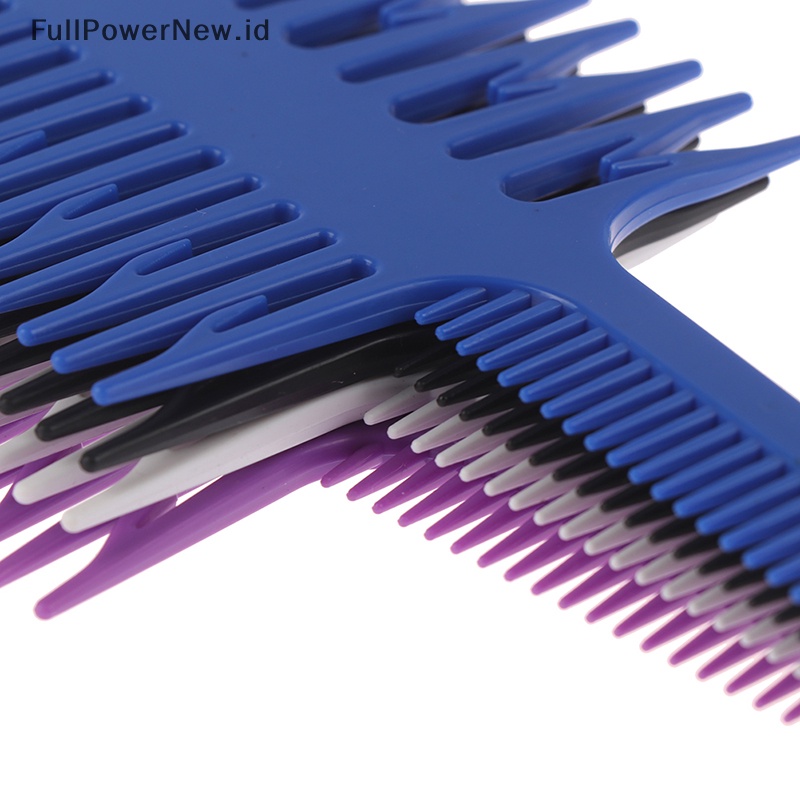Power Fishbone Art Highlighg Comb Sisir Sikat Pewarna Rambut Gigi Runcing Tiga Sisi ID