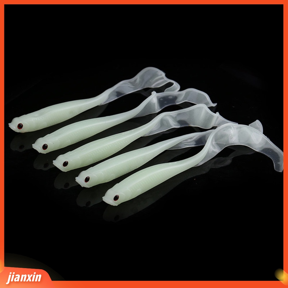 (In Stock) 5Pcs /Set 13cm Buatan Lembut PVC Lure Ikan Umpan Pancing Tackle Alat Aksesoris