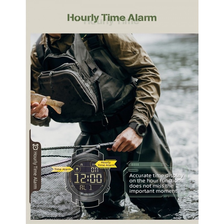 PNK23 NORTH EDGE LAKER 2 Men Digital Military Watch 50M Waterproof