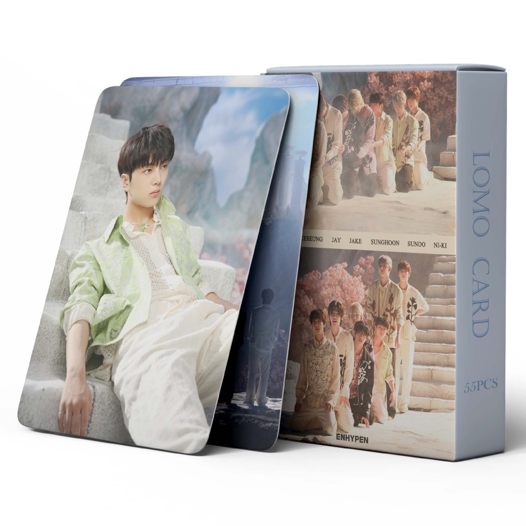 55pcs /box EN-HYPEN Album Kurban Photocards Eat Me Up Lomo Card ENHYPEN Kpop Postcards