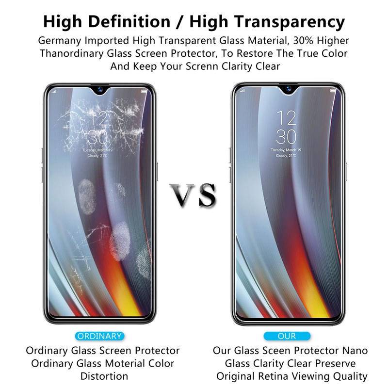 Tempered Glass Untuk Oppo Realme C55 C53 C3i C35 C33 C30 C30s C31 C3 C25 C25Y C20 C2 C2s C17i C15 C1 C12 C1 Kaca Film Pelindung Untuk Realme V30T V30 V5 V3 V25 V23 V23i V21 V20 V15