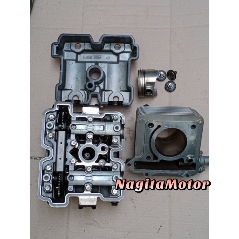 Cylinder head blok kop boring head Satria Fu 150 copotan original  boring head kop assy
