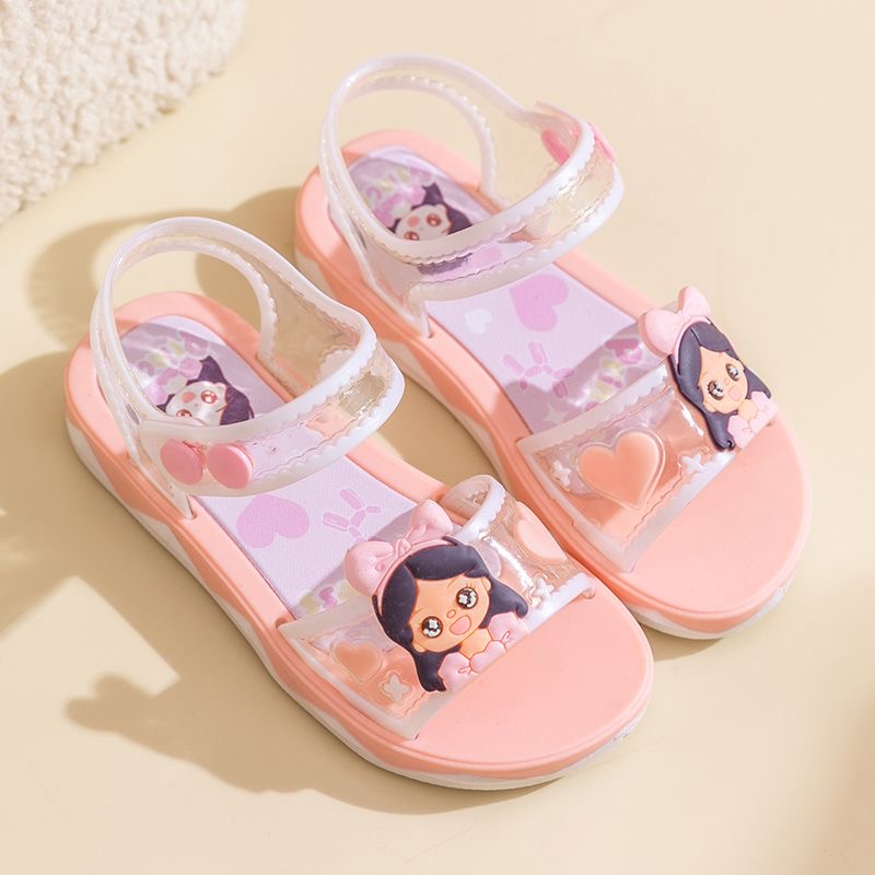 [Rumah Mainan] Sepatu Sandal Anak Anak Perempuan Karakter Princess Love Aesthetic Tali Belakang Sendal Nyaman Slip On Murah Grosir Keren Lucu TerbaruS-712-Putri