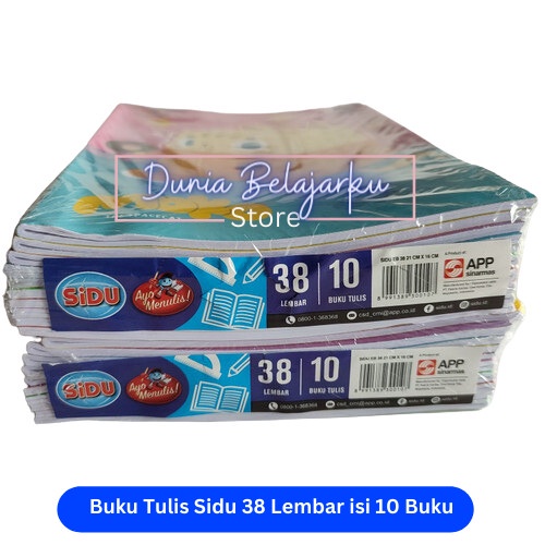 

Buku Tulis Sidu 38 Lembar isi 10 Buku - Cewe