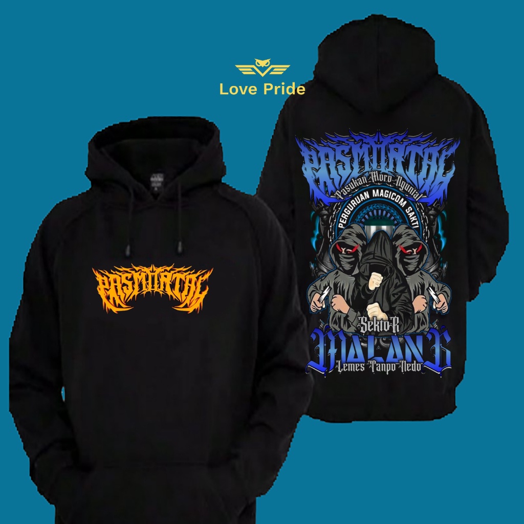 Sweater Hoodie Distro Pasmortal Magicom Sakti Sektor Halan Lemas Tanpo Nedo Premium Terbaru
