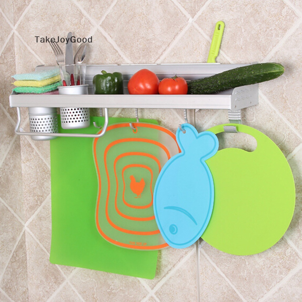 Takejoygood Talenan Plastik Dapur Cutg Flexible Chopping Vegetable Fruit Mat Board Ultra-Tipis QWP