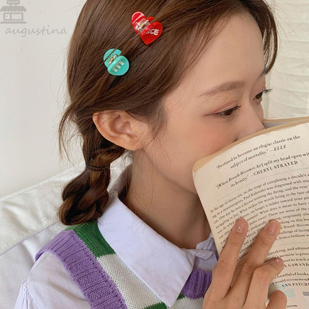 AUGUSTINA Hair Claw Clip Mini Bunny Cherry Smile Face Beruang Akrilik Gaya Korea Jepit Rambut