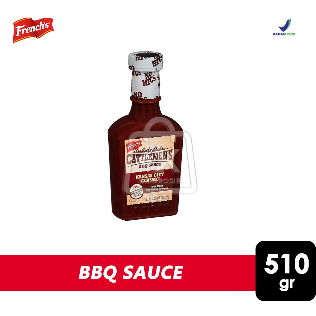 

Saus BBQ Kansas City Classic French Cattlemens Sauce (Botol 510gr)