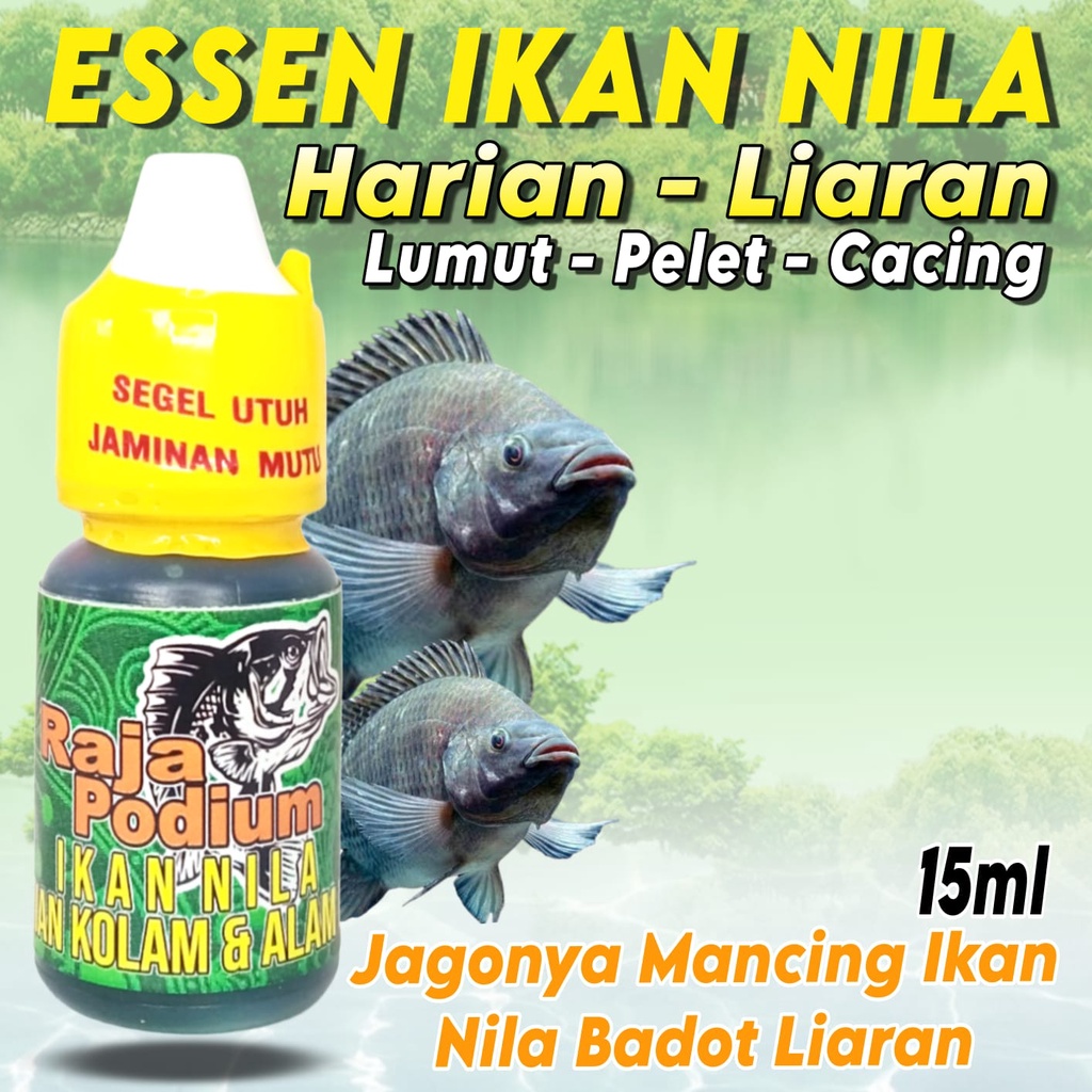 Essen Ikan Nila Liar Media Lumut Paling Gacor, Essen Ikan Nila Liar Paling Ampuh 15ml, Essen Ikan Ni