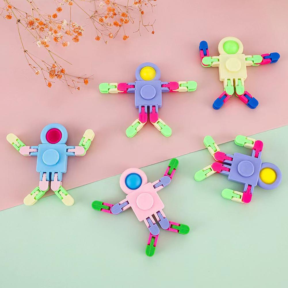 Warna Acak Mainan Mecha Anak Mainan Relief Penurun Stress Robot Mekanik Relax X0J0