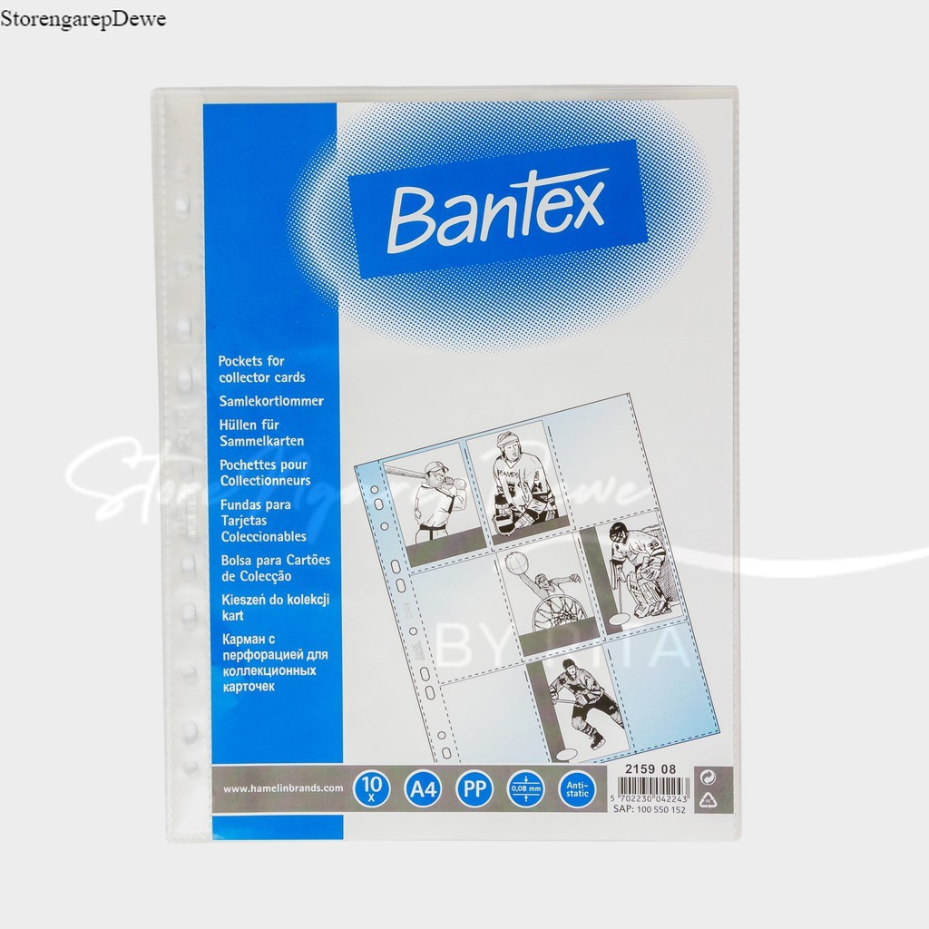 

Bantex Collector Pocket Sleeve PP (10 sheets) #2159 08 original real seperti gambar