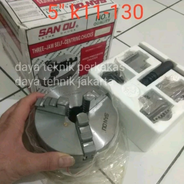 clau bubut san ou 5 in 3 jaw k11-130 - claw bubut sanou - kepala bubut CLAW SAN OU