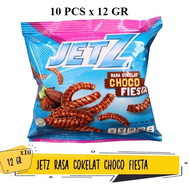 

JETZ STICK CHOCO FIESTA 10 PCS x 12 GRAM MAKANAN RINGAN COKLAT CEMILAN ORIGINAL