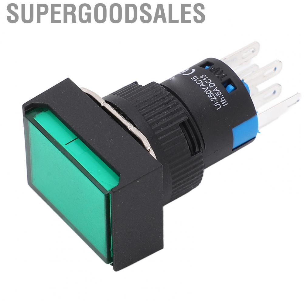 Supergoodsales Momentary Push Button Switch  Easy Operation 250V Rated Insulation Voltage Stable Set for Electric Power Motors