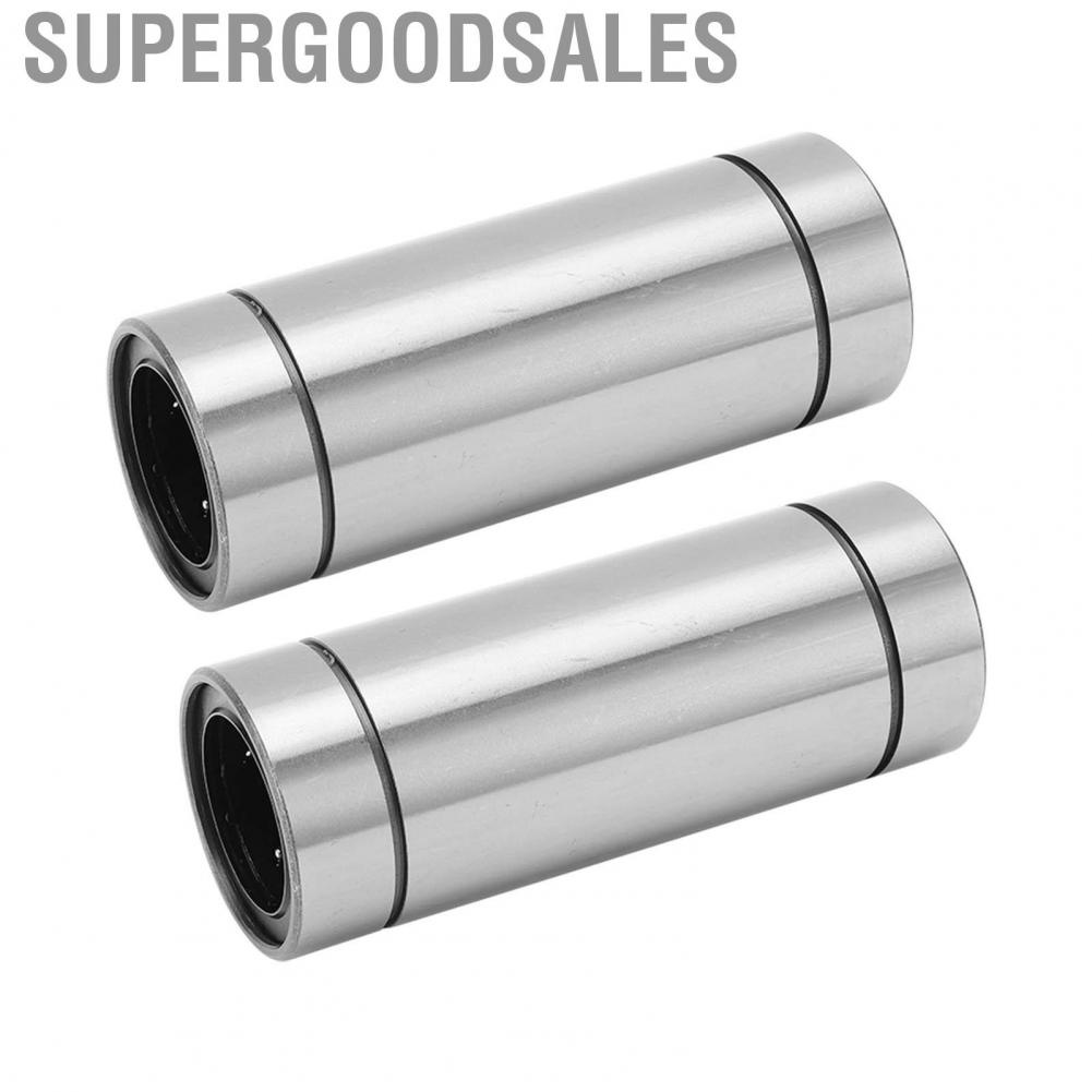 Supergoodsales Linear Bearings  Good Rotation Fast Running Speed 2Pcs Low Noise High Accuracy Steel Cylinder for CNC Machines