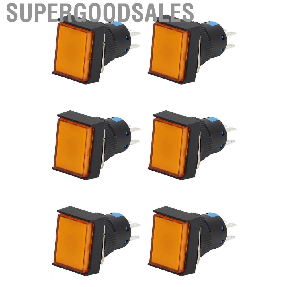 Supergoodsales Momentary Push Button  ABS Switch 5A Operating Current AC 0‑240V for Electromagnetic Starters Relays