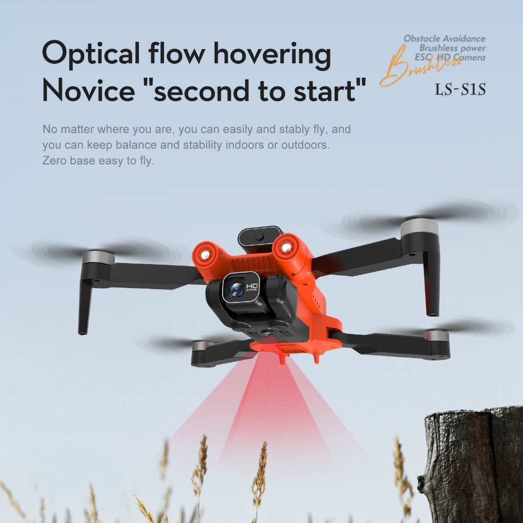 Drone S1S Dual Kamera Brushles dengan Sensor Anti Nabrak