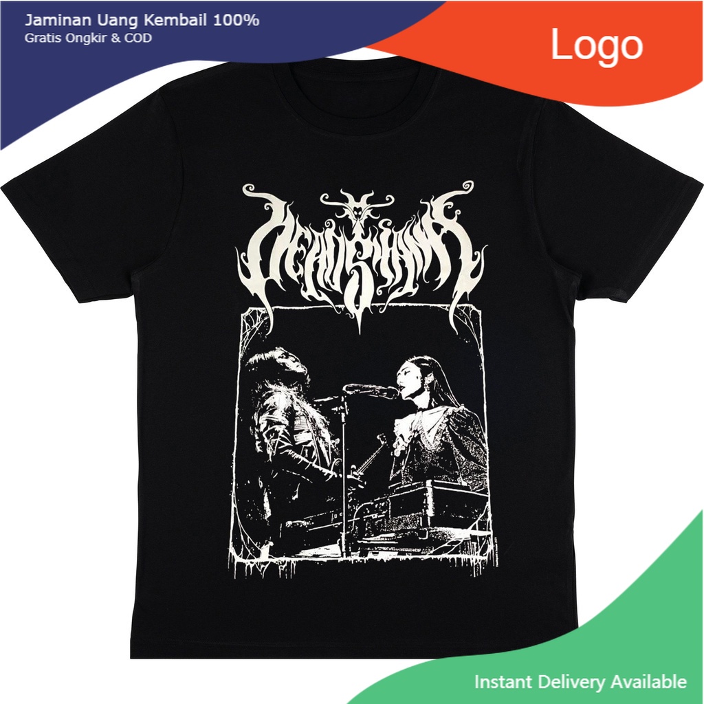 KAOS BAND DEADSQUAD X ISYANA SARASVATI | T-SHIRT BAJU BAND METAL INDO DEAD SQUAD