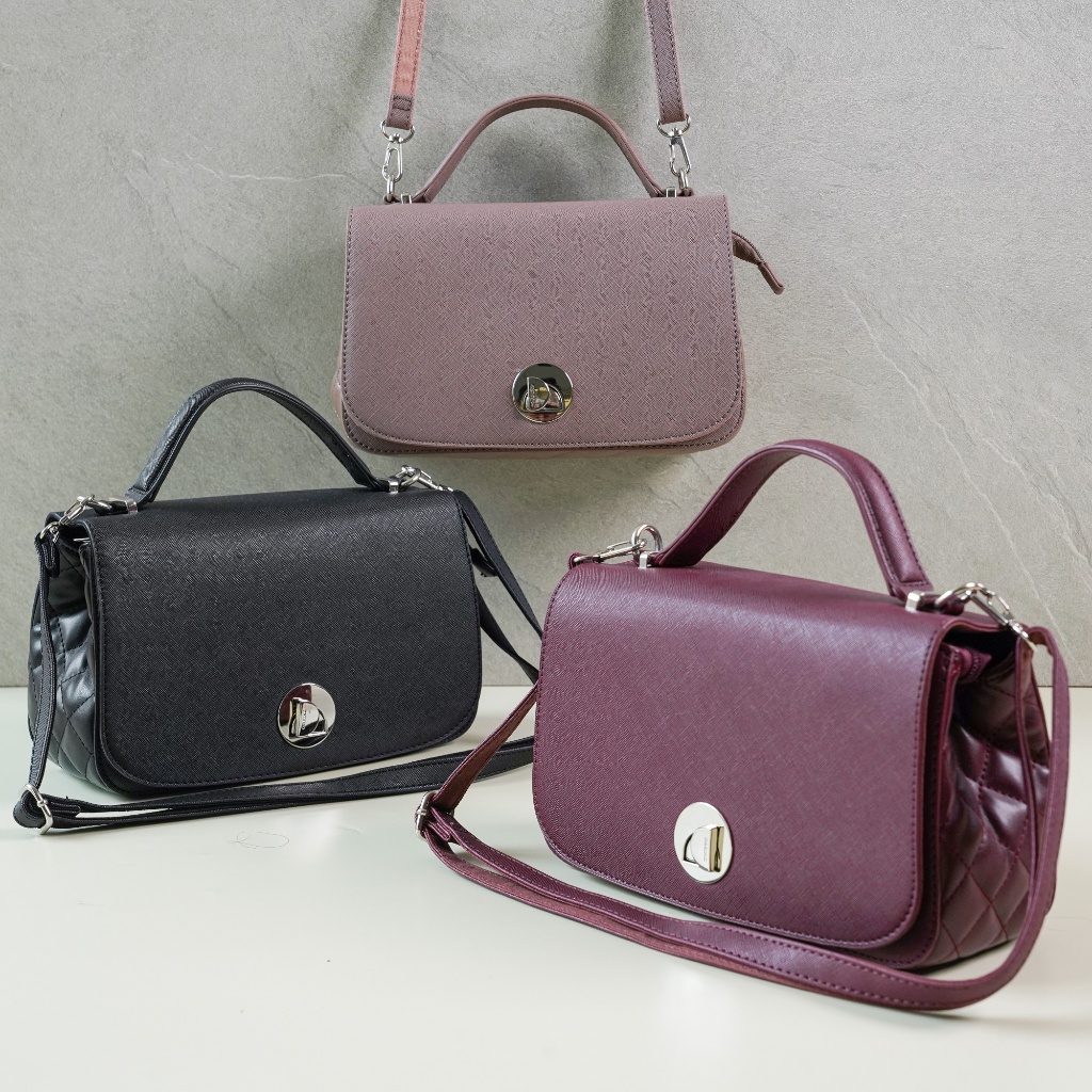 Gabino Tas Wanita Satchel Selempang Casual Dhatu - G4AB2029