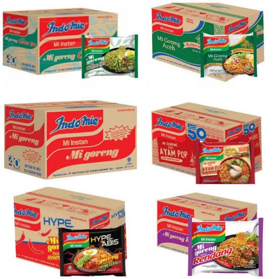 indomie 1 dus campur goreng rebus
