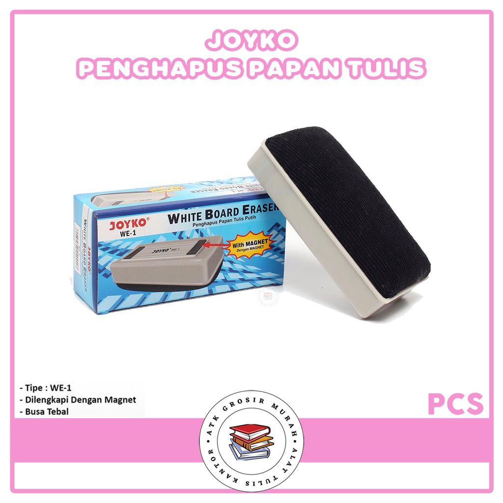 

Penghapus Papan Tulis - White Board Eraser Joyko WE-1 Magnet [ PCS ]