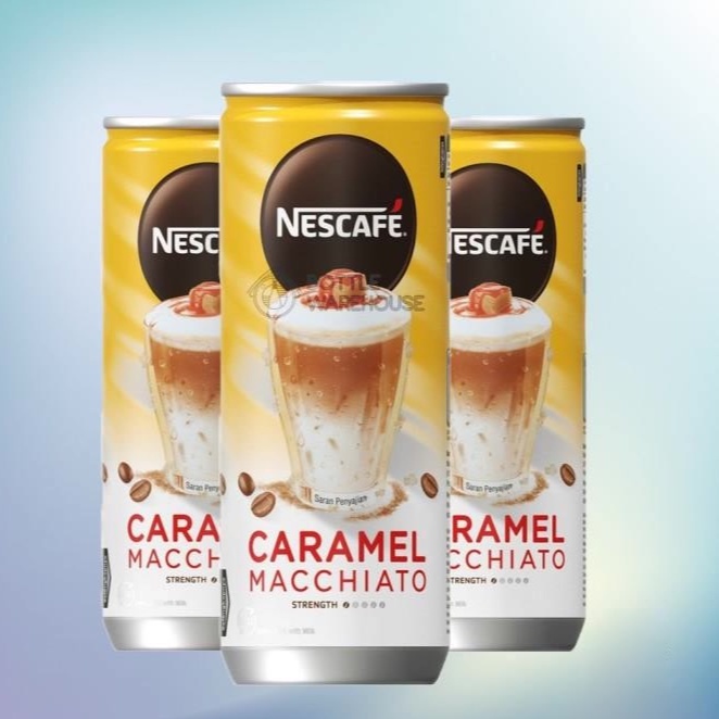 

NESCAFE Coffee Drink Caramel Macchiato @220ml x 3 Kaleng ORIGINAL