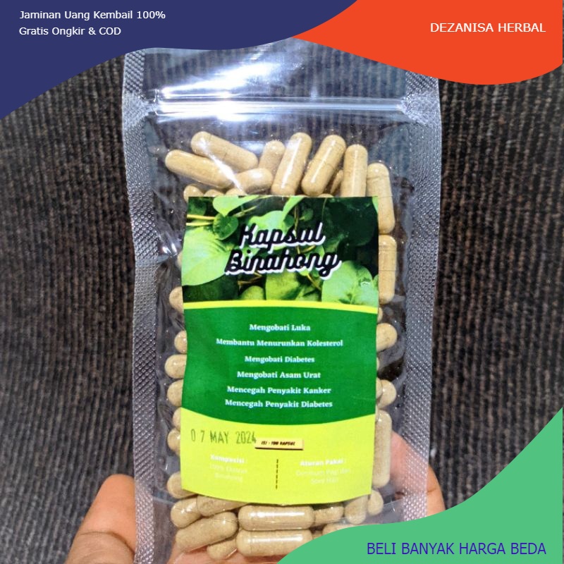 

Jamu Herbal Kapsul Binahong Asli Isi 100 Obat Gatal Alami