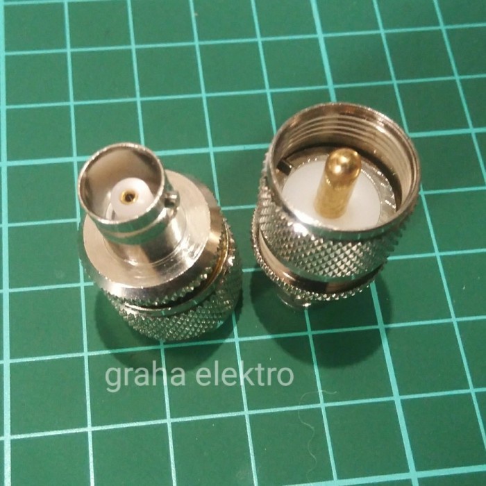 konektor conector bnc female to pl kabel antena radio RF Tyas Elektro