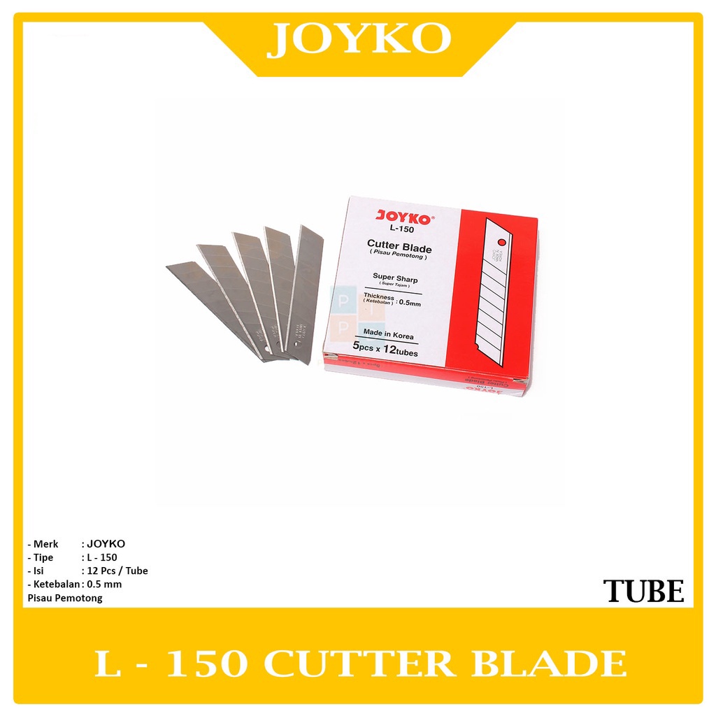 

JOYKO - Isi Cutter Besar Tajam dan Kuat L-150 - Tube