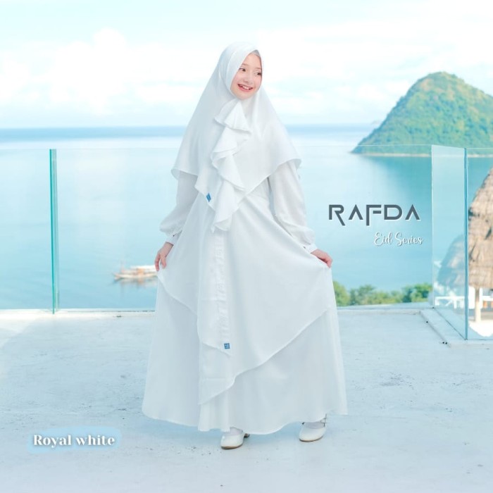 Promo Trend Style GAMIS SET RAFDA BAJU MUSLIM ANAK BAYI PEREMPUAN REMAJA ORI NUBINTANG - White, S