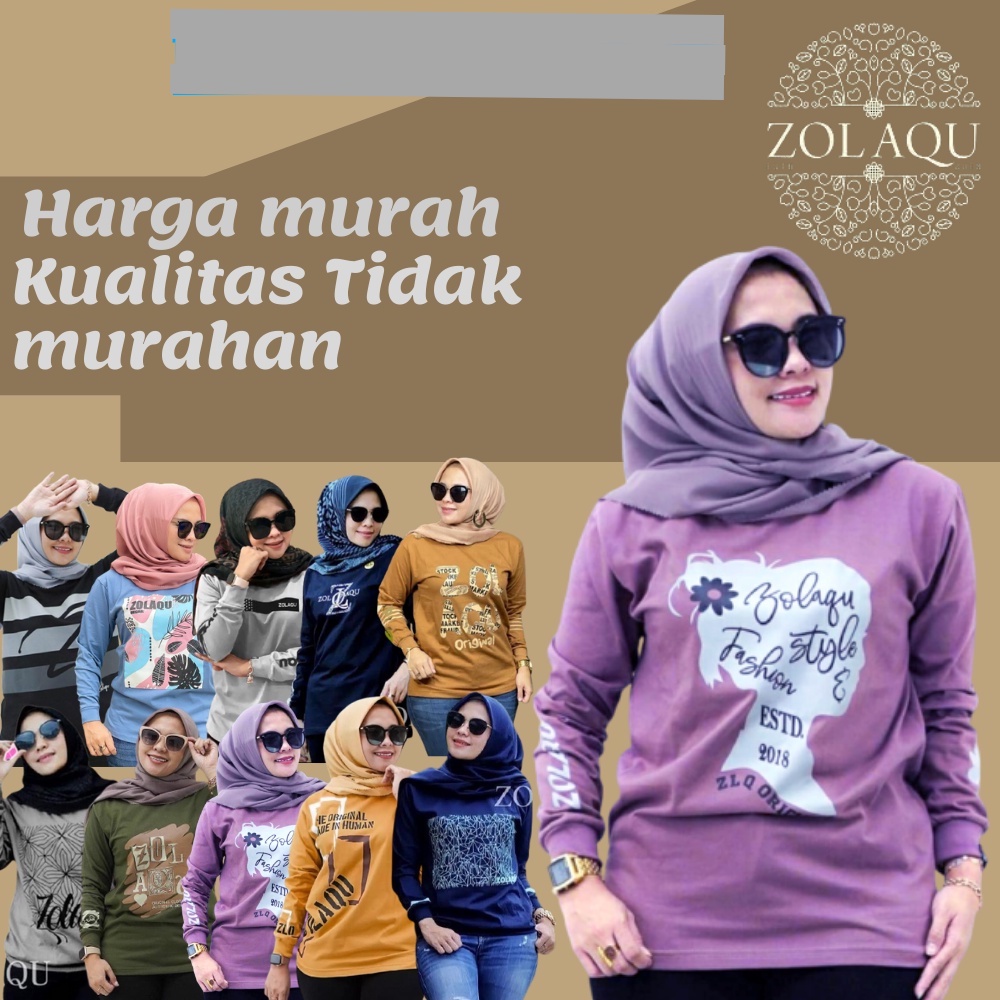 ZOLAQU PREMIUM kaos baju atasan zolaqu terbaru 2022 kaos baju atasan zolaqu jolaqu zolaku senam olah