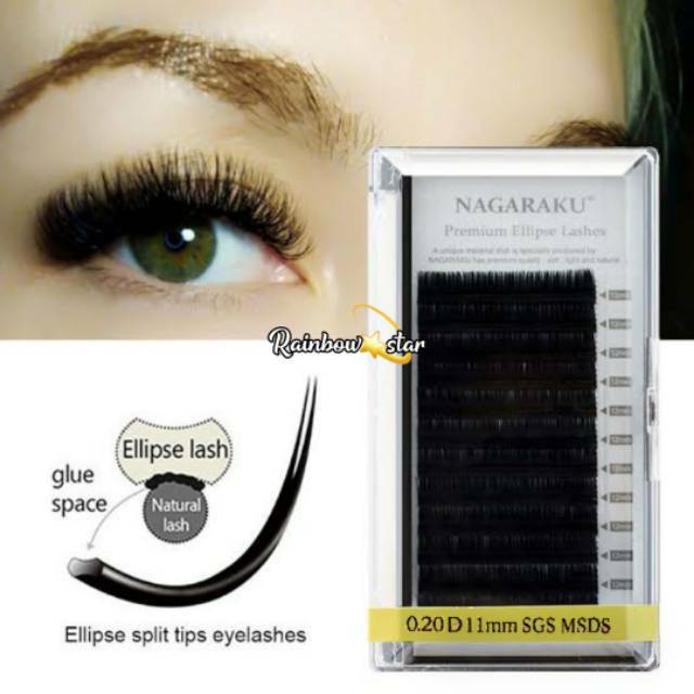 NAGARAKU Premium Ellipse / Nagaraku Ellipse Eyelash Extension Bulumata