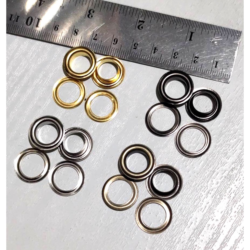 

Mata ayam / eyelet / mata itik 10 mm pakai ring 50 set