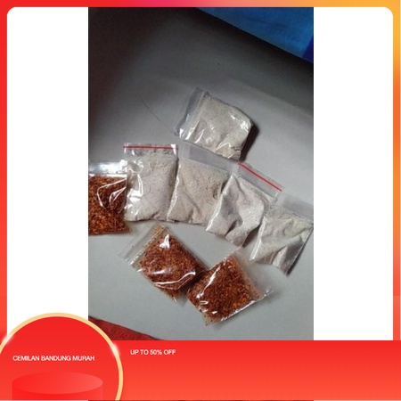 

bumbu asin dan pedas untuk cimol baso aci dan basreng bandung