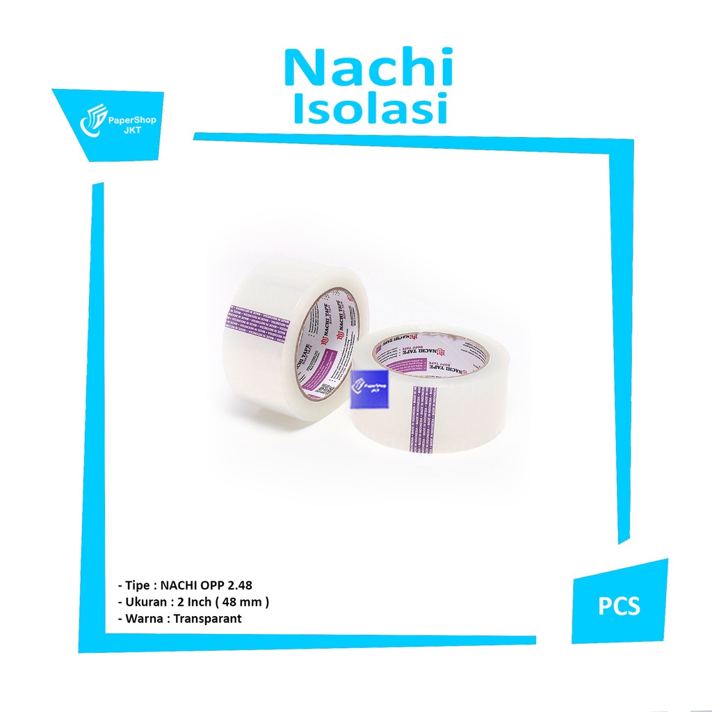 

NACHI - Lakban OPP 2 Inch - 48mm - Roll