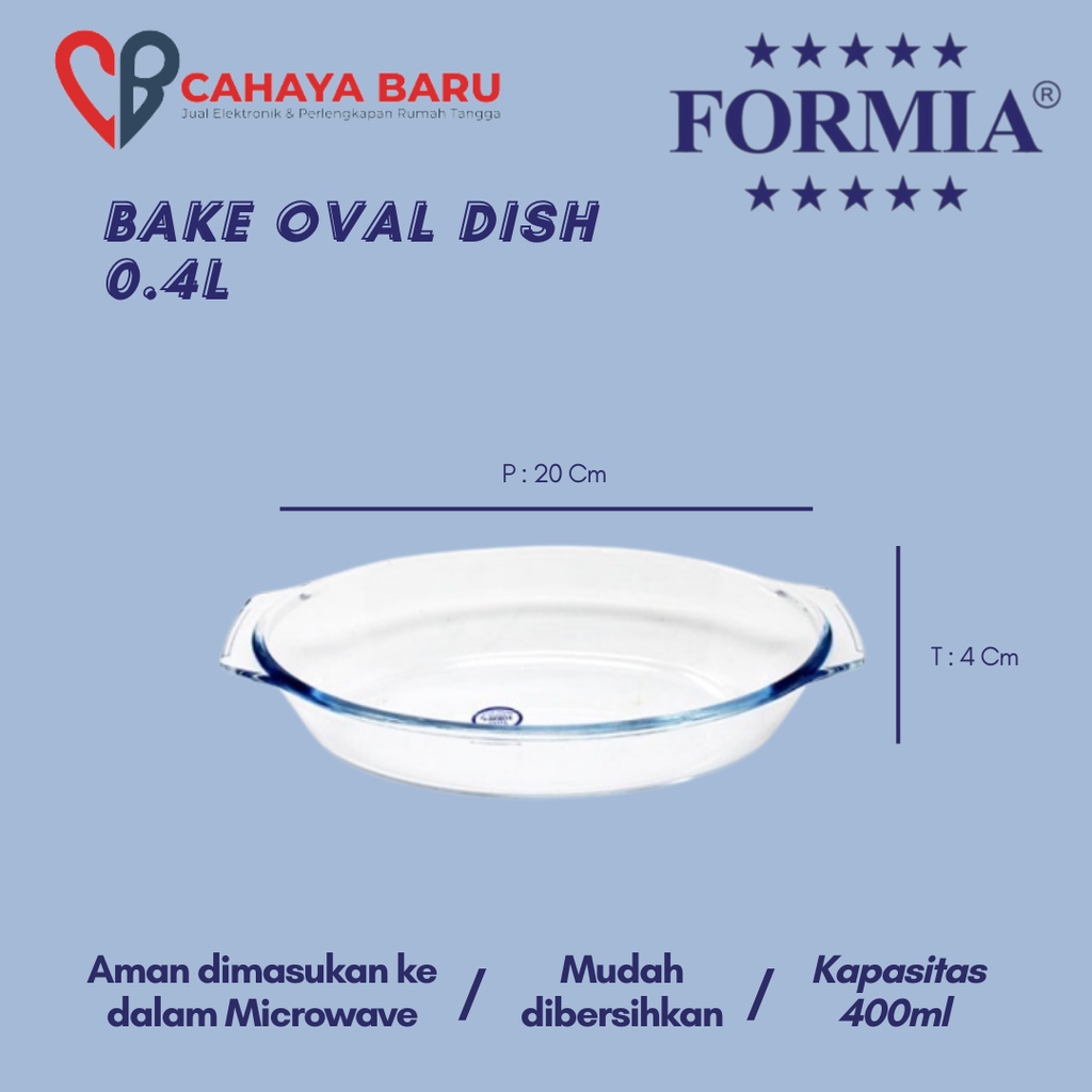 FORMIA BAKE OVAL DISH 0.4L