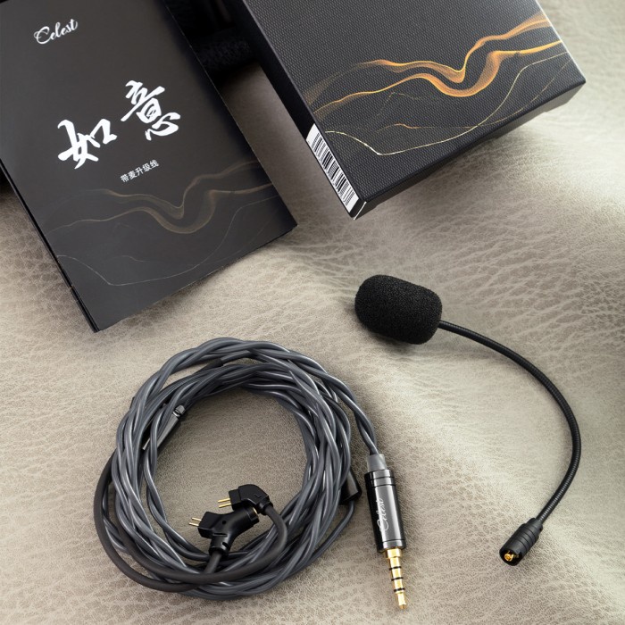 Kinera Celest Ruyi Professional Earphone Upgrade Cable with Boom Mic for KZ Tangzu Waner Moondrop Truthear TRN CCA