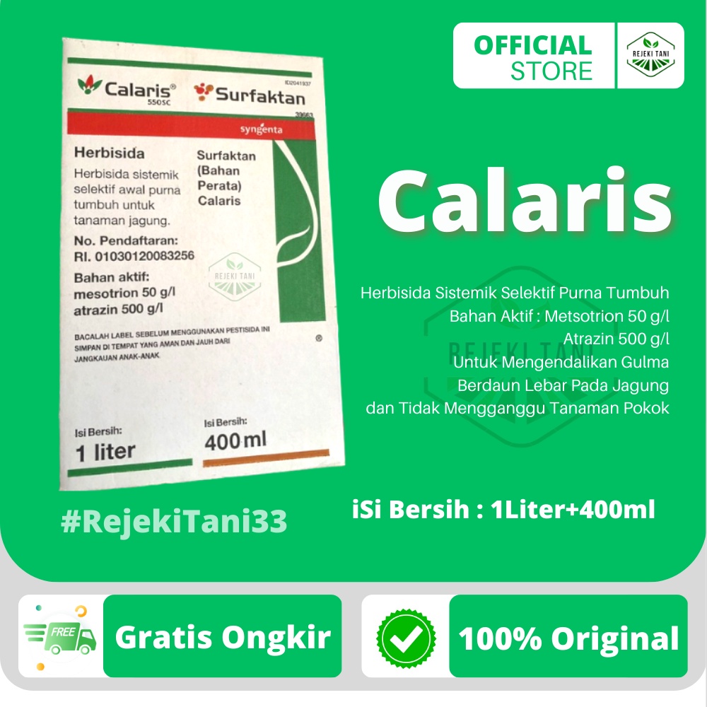 Herbisida Selektif CALARIS 550 SC 1L Hanya Mengendalikan Gulma dan Tidak Mengganggu Tanaman Pokok Am