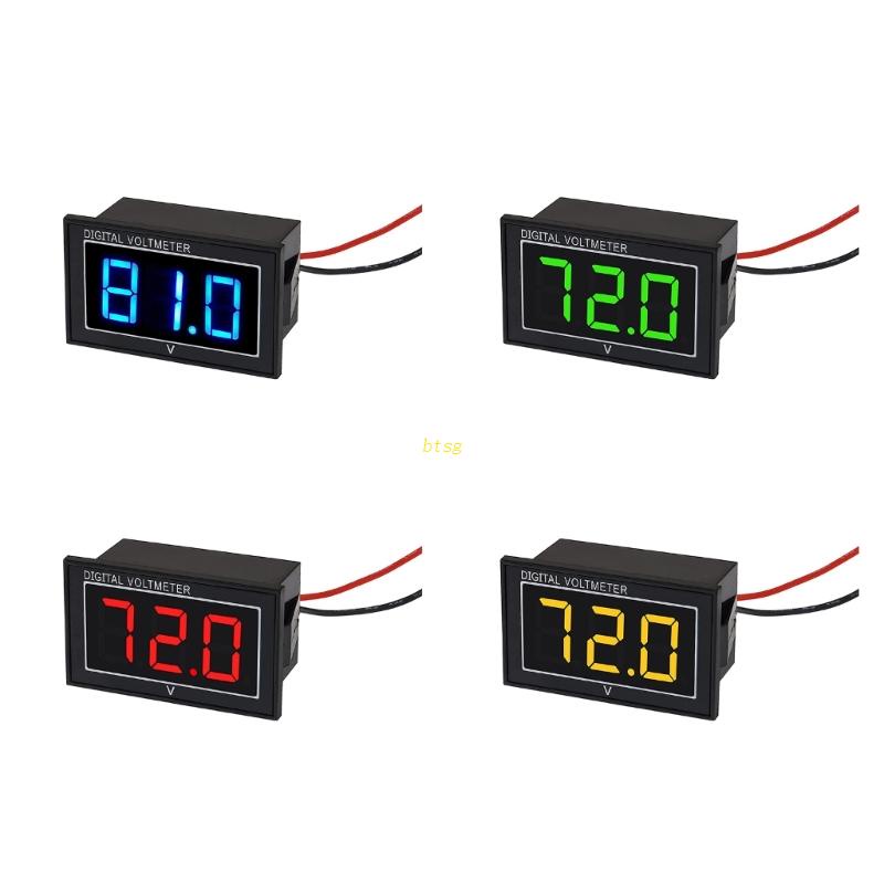 Btsg Alat Pengukur Tegangan Digital LED Monitor Display Indicator Panel Water-Proof